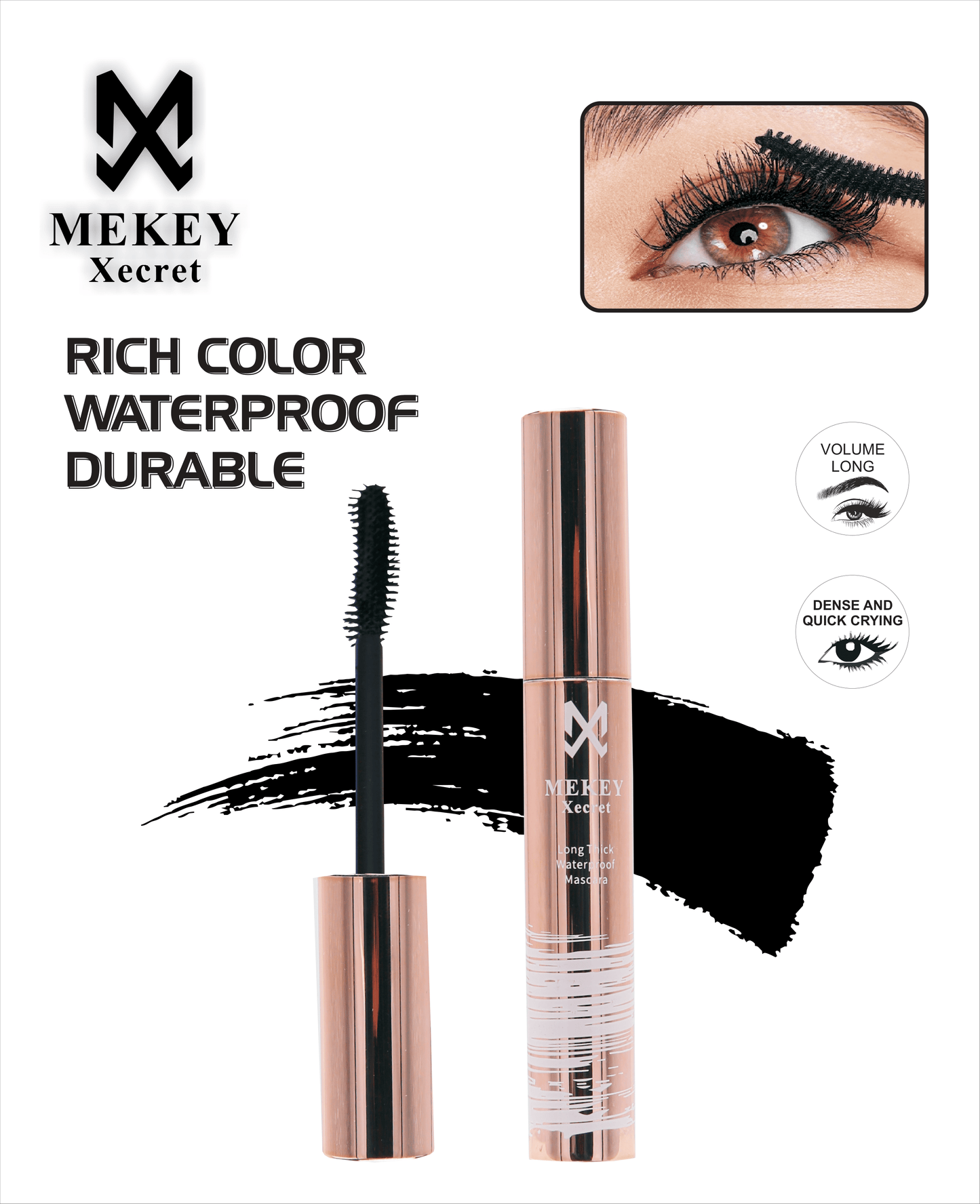 Mekeyxecret Waterproof Longlasting Mascara